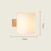 Modern Japanese LED Wood Sconce - Image 2